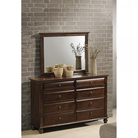 Roundhill Furniture Concord Solid Wood Construction Dresser And