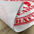 thumbnail image 5 of Ambesonne 80th Birthday Place Mats Set of 4, Happy Birthday Stamp, Standard Size, White Red, 5 of 6