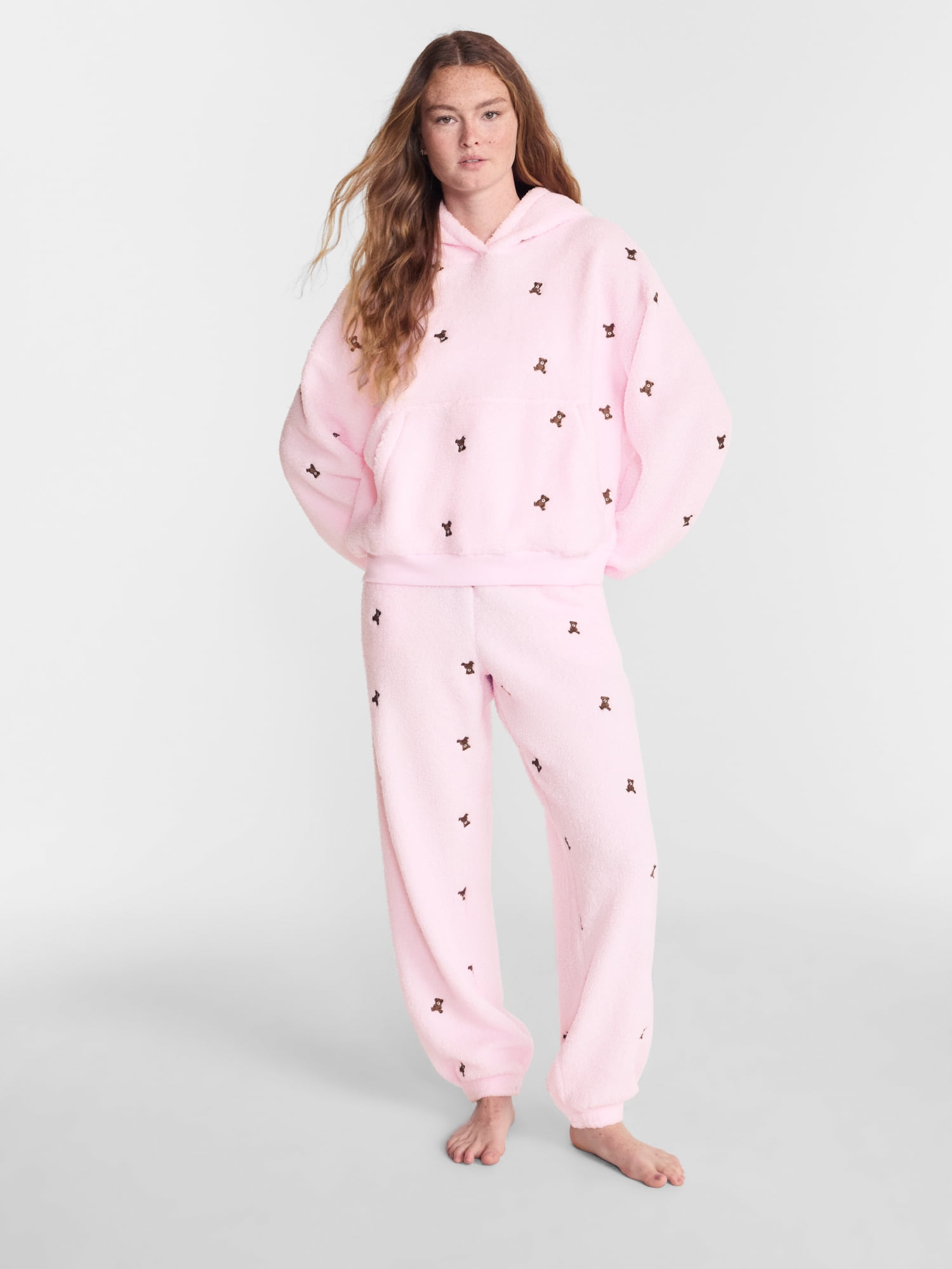 No Boundaries Cozy Teddy Joggers, 29.5'' Inseam, Women's XS-2X