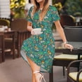thumbnail image 3 of Disketp Jungle Animals para Vestido de Manga Corta para Mujeres, Vestidos de Verano para Mujeres, Casual y Holgado para la Playa, 3 of 6