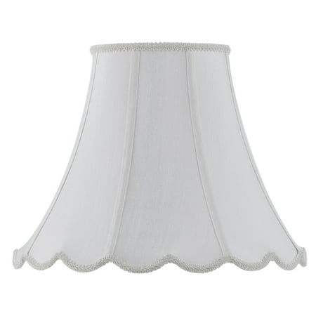 Champagne Glass Bell Shade - Cal Lighting Vertical Piped Scallop Bell Lamp Shade