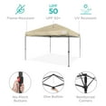thumbnail image 5 of Best Choice Products 10x10ft Easy Setup Pop Up Canopy w/ 1-Button Setup, Wheeled Case, 4 Weight Bags - Sand, 5 of 10