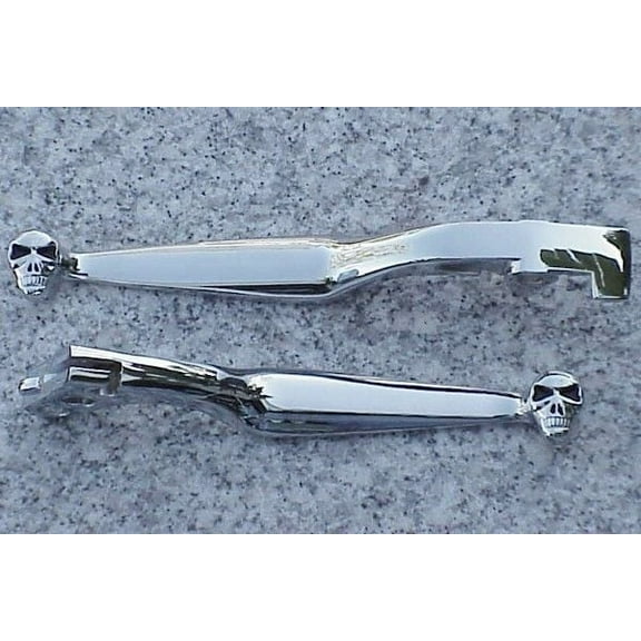 Honda Shadow 600 VT 750 1100 Spirit Magna Sabre RS Phantom CHROME SKULL LEVERS