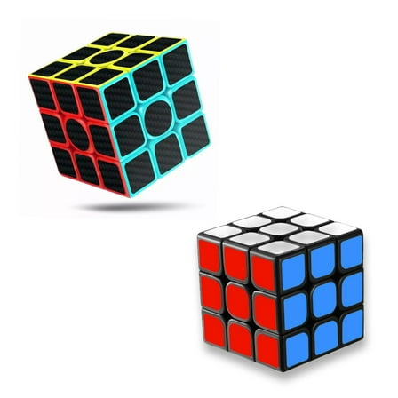 Speed Cube 3x3x3 Ultra Fast Magic Speed Cube Smooth Puzzles Toys 2 Pack