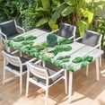 thumbnail image 2 of St. Patrick's Day Table Cloths for 5 Foot Rectangle Tables, Lucky Shamrock Watering Can Gnomes Daisy Wood Patio Waterproof Elastic Fitted Tablecloths, Washable Rectangular Table Cover for Camping, 2 of 8