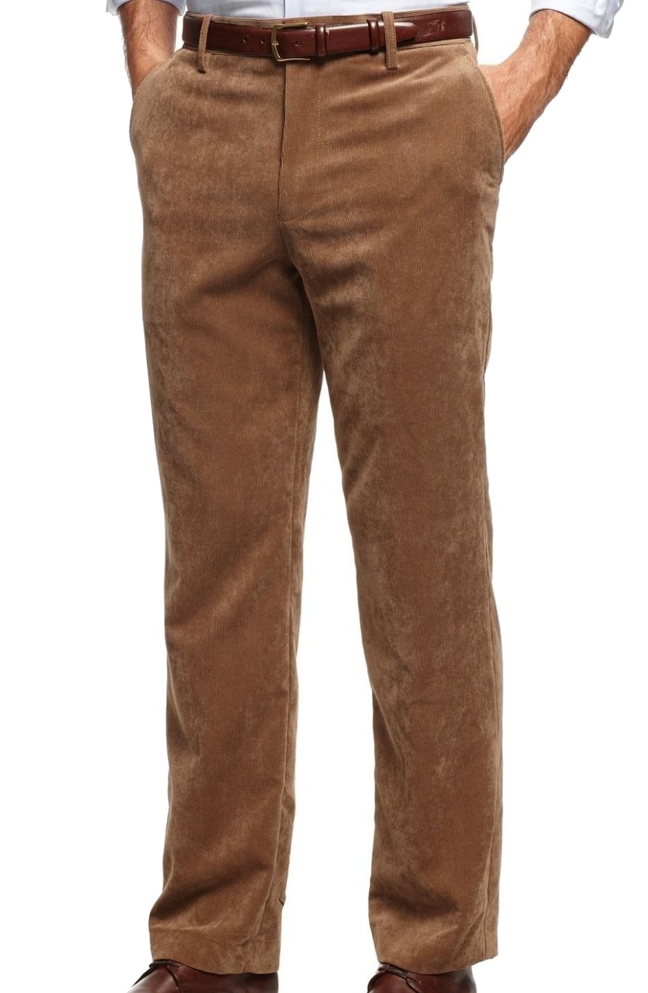 Tasso Elba Tasso Elba NEW Solid Acorn Brown Mens Size 34X30 Corduroys Pants