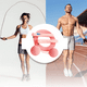 thumbnail image 4 of Cuerda de saltar inalámbrica con contador, cuerda de saltar ponderada para ejercicio físico femenino masculino. Ormromra, 4 of 5