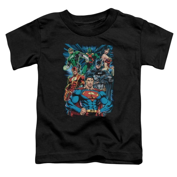 Jla - Justice Is Served - Toddler Short Sleeve Shirt - 3T