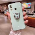 thumbnail image 1 of 3D Butterfly Ring Phone Holder Plating Case for Huawei P60 P50 P40 P30 P20 Lite Pro Silicone Cover LXY, 1 of 7