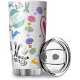 thumbnail image 5 of German shepherd Tumbler With Flip Lid Stainless Steel Coffee Cups Vacuum Insulated Travel Mug for Hot and Cold Drinks Travel Tumbler for Vehicle Cup Holders Coffee Mug DIY Tumblers (20oz, Easter-3), 5 of 5