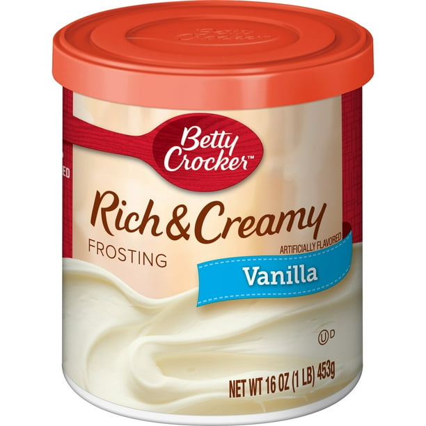 Betty Crocker Rich and Creamy Vanilla Frosting, 16 oz