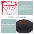 thumbnail image 2 of 1 juego de aro de baloncesto para niños con soporte, aro de baloncesto portátil, soporte de baloncesto ajustable para niños pequeños, mini portería de baloncesto, aro de baloncesto de juguete para n, 2 of 5