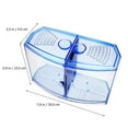 thumbnail image 2 of KEINXS2 Sets Kit Plastic Fish Tank Small Aquarium 20 Liters Creative Bowl Indoor, 2 of 8