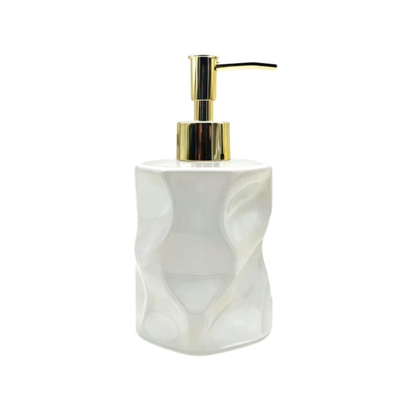 HOARBOEG Glass Soap Dispenser, Refillable Pump Bottle for Bathroom & Kitchen, Thickened Lotion Dispenser, Shampoo Body Wash Container