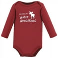 thumbnail image 5 of Hudson Baby Infant Boy Cotton Long-Sleeve Bodysuits, Boy Holiday Village, 6-9 Months, 5 of 5