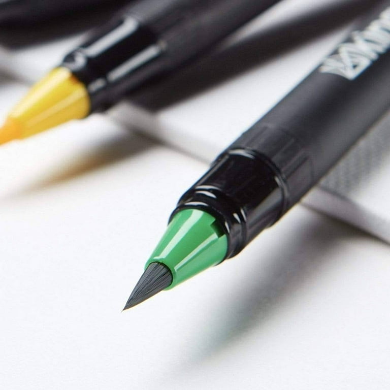 KINGART® Studio 916 Water Brush Pens, Set of 6 Assorted Tips