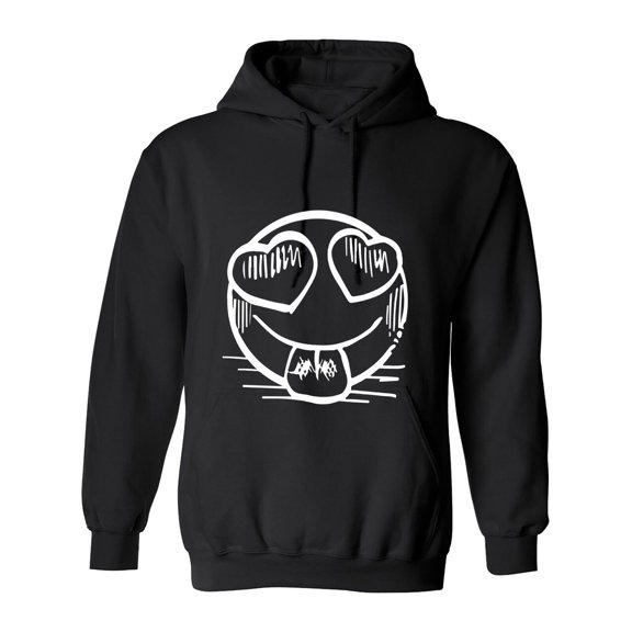 Smile Heart Sarcastic Humor Novelty Funny Men's Hoodies
