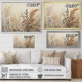 thumbnail image 4 of Designart "Serene Botanical Minimalism In Beige" Plants Floater Framed Canvas Art Print, 4 of 5