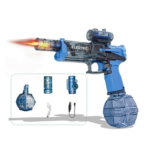 High Capacity Electric Water Guns Realistic Flame Effect Water Fight Guns Toy Great For Adult Kids Beach Pool Parties