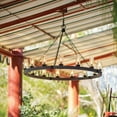 thumbnail image 5 of Industrial Farmhouse Twelve Light Chandelier-Sequoia Finish-Led Lamping Type Bailey Street Home 81-Bel-3335692, 5 of 7