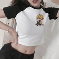 thumbnail image 3 of Camiseta de Anime japonés Demon Slayer para mujer, blusa Ulzzang Harajuku de los años 90 con estampado de dibujos animados Kimetsu No Yaiba Kawaii, 3 of 5