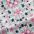 thumbnail image 4 of Manfei Boho Damask Shower Curtain 72Wx78L,Traditional Flowers Bath Curtain, 4 of 6