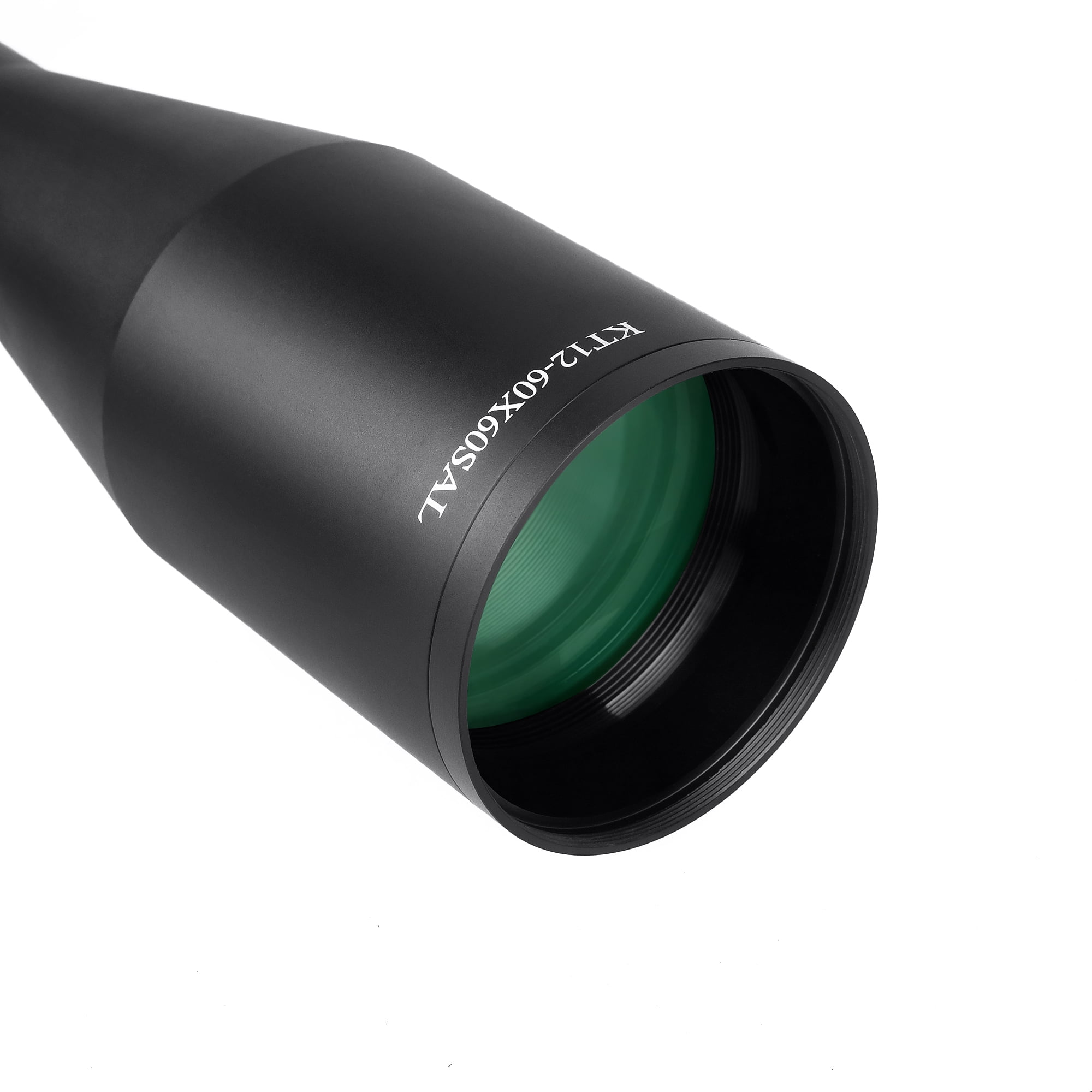 KT 12-60X60 SAL Rifle Scope 35mm Tube Side Parallax Adjustment Glass Etched Reticle Red Green Illuminated with Scope Rings