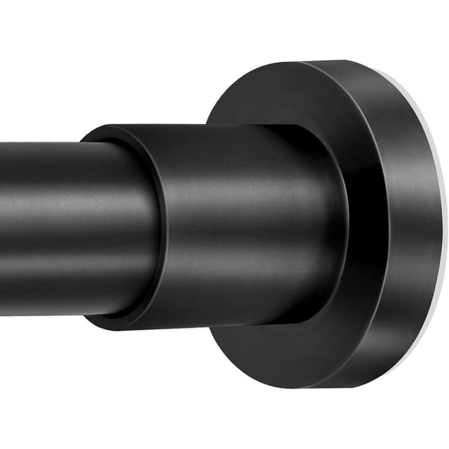Tringle de Douche AIR-Black 36-98 Pouces (3-8.2 Pieds) Anti-Rouille Tringle de Douche Réglable Ressort Tension Antidérapante Sans Perçage Tringles de Douche en Acier Inoxydable pour Fenêtre de Salle de Bain