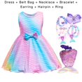 thumbnail image 1 of D67 Niñas Vestido De Sirena Niños Fiesta De Cumpleaños Vestidos De Pequeña Princesa Disfraces Para Halloween Navidad Vestir Ropa Traje, 1 of 4