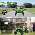 thumbnail image 5 of Ambifirner 24V 4WD Ride on Car, 2 Seater Dump Truck Gift Flower, 2.4G Remote Control, 4 Wheeler, Bluetooth Music, LED Light, USB,High Endurance Powered Ride on Toys for Big Kids,, 5 of 12