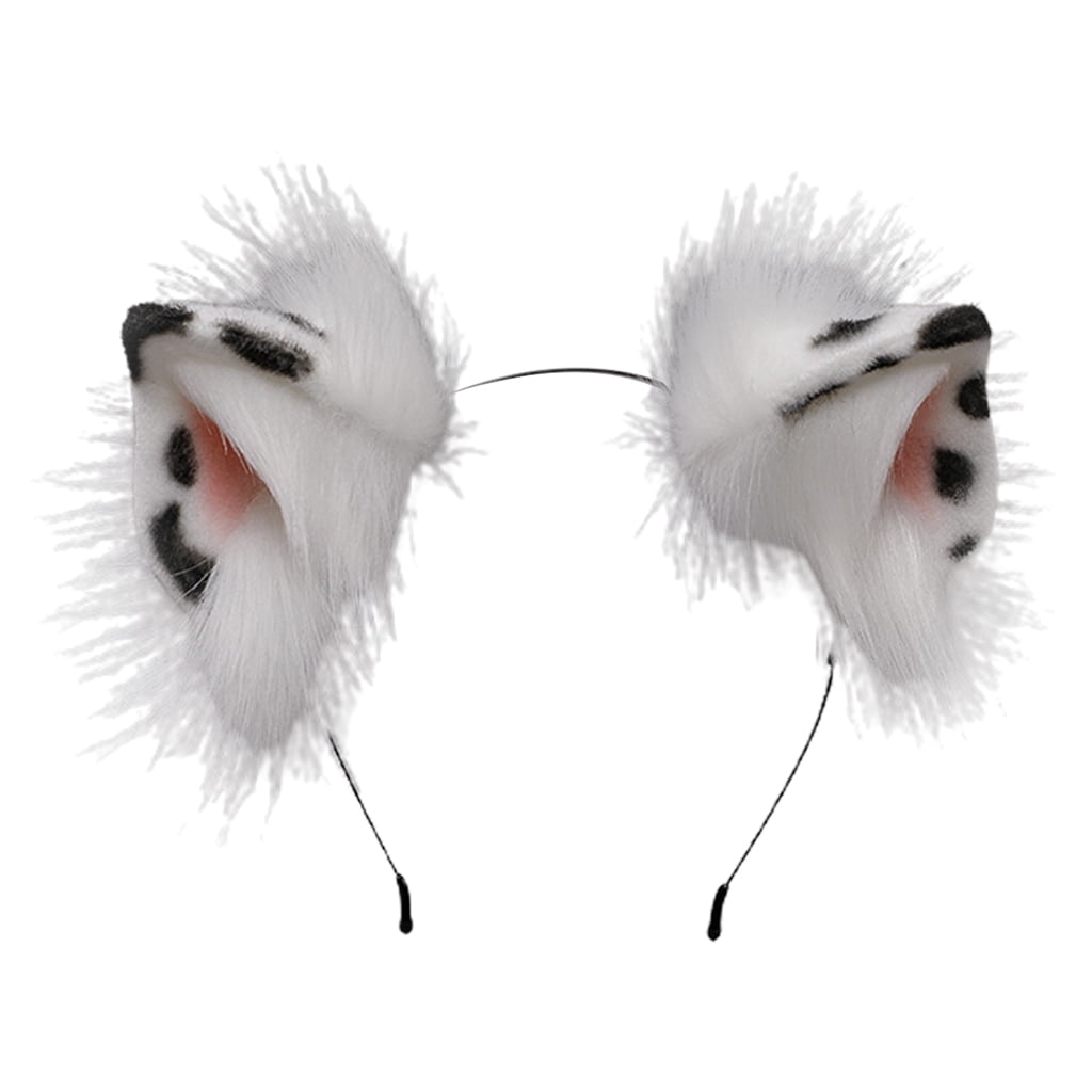 Realistic Cat Ears Lolita Cosplay Hair Clip Headband Handmade Fur 
