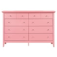 thumbnail image 3 of Glory Furniture Hammond 8 Drawer Dresser in Pink, 3 of 5