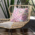 thumbnail image 3 of Amrita Sen Designs  26 x 26 in. Pond Peacock Broadcloth Indoor & Outdoor Zippered Pillow - Multi Color, 3 of 5