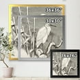 thumbnail image 4 of Designart 'Little Egret Bird in Monochrome' Farmhouse Framed Art Print, 4 of 4
