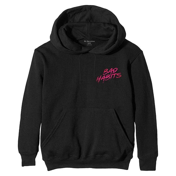 Ed Sheeran - Sudadera Bad Habits para Adultos Unisex (Negro)