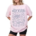 thumbnail image 4 of When You Pass Through Deep Waters I’ll Be With You T-Shirt – Christian Ocean Scripture Graphic Tee, Trendy Beachy Jesus Faith Shirt, Gift for Her, 4 of 6