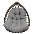 thumbnail image 7 of TOPCHANCES Hanging Chair Cushion, Patio Chair Cushions for Hanging Egg Chair, Removable Swing Chair Cushion, Garden Hanging Egg Chair Seat Pad (Does Not Include A Chair), Dark Gray, 7 of 7