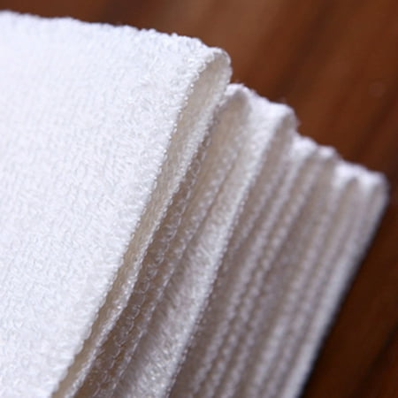 

6pack Kitchen Dish Cloths Organic Bamboo Washing Cloth Tea Towel Soft White