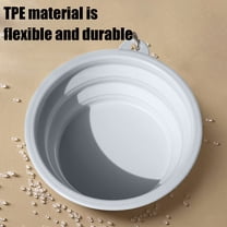 Tvtnvo Dog Bowl Portable Pet Water Bowl Food Grade Silicone Foldable Travel Feeding Dish with Clip Hook Easy Clean for Dogs and Pets Outdoor Hiking Camping Blue 5.9in