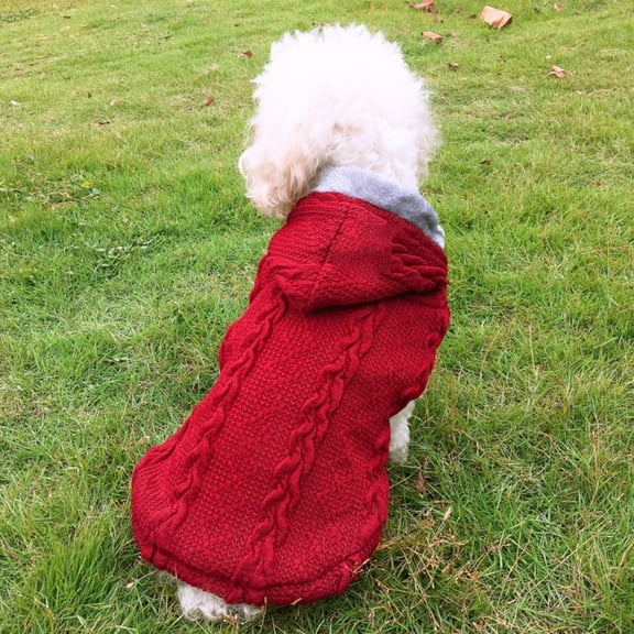 Winter Soft Warm Dog Puppy Knitted Sweater Hoodie Clothes Pets Costume Apparel