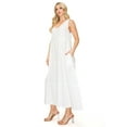 thumbnail image 2 of Moa Collection Women's Lightweight Tiered Gauze Maxi Dress with Relaxed Fit, 2 of 3