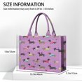 thumbnail image 3 of Large Capacity Tote Bag,Cute Cartoon Dachshund Handbag Fashion Luxury Tote Bag,15.7"x13"x 5.1" Inches,Laptop Compatible, 3 of 6