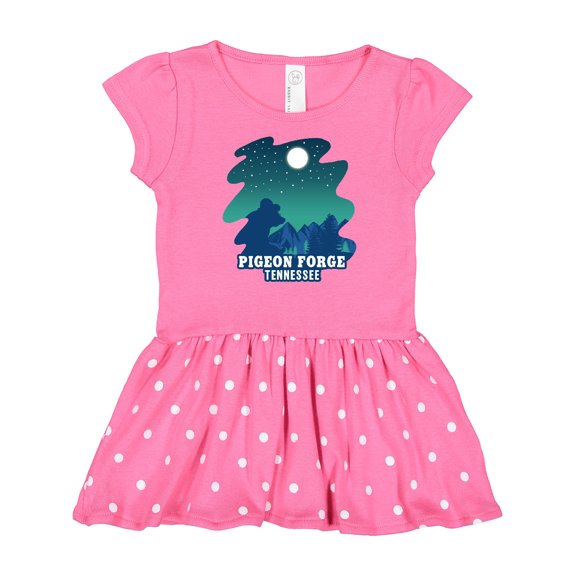 Inktastic Smoky Mountains Pigeon Forge Tennessee with Bear Gift Baby Girl Dress