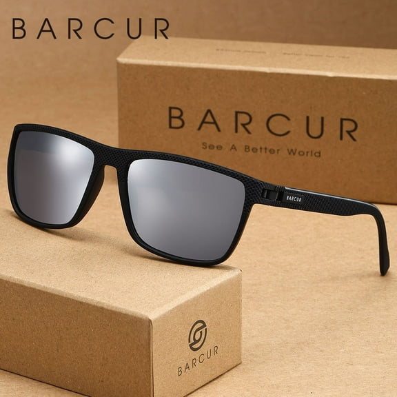 BARCUR Simple And Comfortable Casual Style Sunglasses With Uv Protection And Glare Reduction Brand Packaging