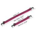 thumbnail image 2 of Uxcell 100cmx3.8cm Ski Carrier Strap, 2 Pack Snowboard Boot Carrying Strap Dark Red, 2 of 7