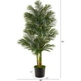 thumbnail image 2 of HomeStock Sophisticated Simplicity s 6Ft. Golden Cane Artificial Palm Tree In Black Tin Planter, 2 of 4