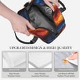 thumbnail image 3 of Naloa Red And Blue Abstract Print Lunch Bag for Women & Men Insulated Lunch Box or Cooler Lunch Tote Bags for Work, Travel, Outdoor, 3 of 5