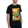thumbnail image 2 of Bingfone Cool Dinosaur Playing Guitar Men'S Loose Fit Short-Sleeve Pocket T-Shirt, 2 of 7
