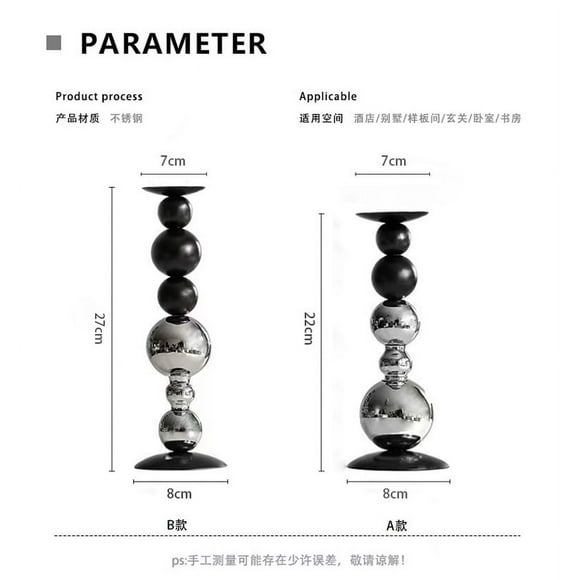 Galss Candleholder Sets, Tealight Candle Holders, Vintage Table Lamp Shape Candle Stand for Home Decoration, Wedding, Date Dinner