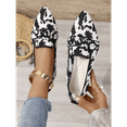 thumbnail image 4 of Women’s Leopard Pattern Pointed Toe Loafers, Slip-On Casual Flats for Work, Everyday & Holiday Travel, Lightweight Comfort, Durable Low‑Profile, 4 of 6